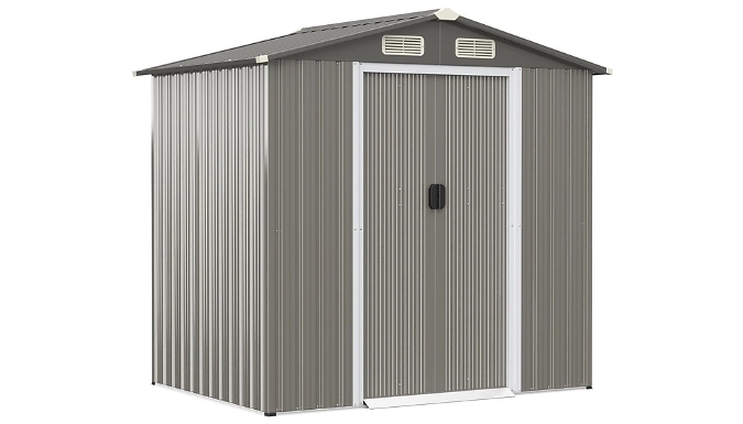 6x4FT Outdoor Metal Storage Shed