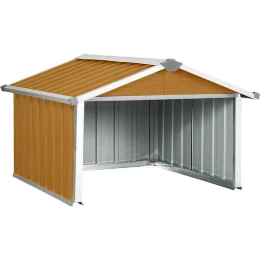 Vidaxl - Garden Robot Lawnmower Shed 92x97x63 cm Galvanised Steel Brown